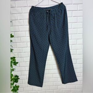 TALBOTS Navy Blue pants with Elastic Waist and Tapered Fit/size 8